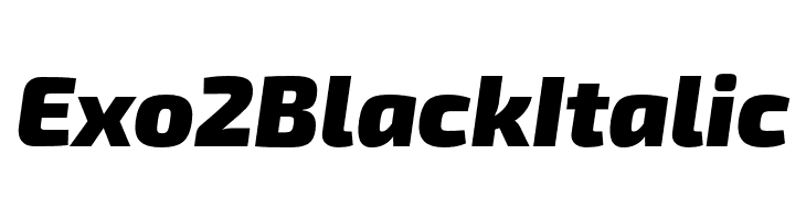 Exo 2 Black Italic  フリーフォントのダウンロード