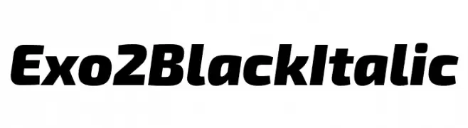 Exo 2 Black Italic  Frei Schriftart Herunterladen