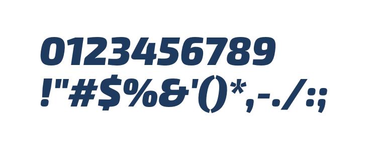 Exo 2 Black Italic Other Characters