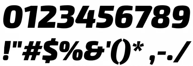 Exo 2 Black Italic Font OTHER CHARS