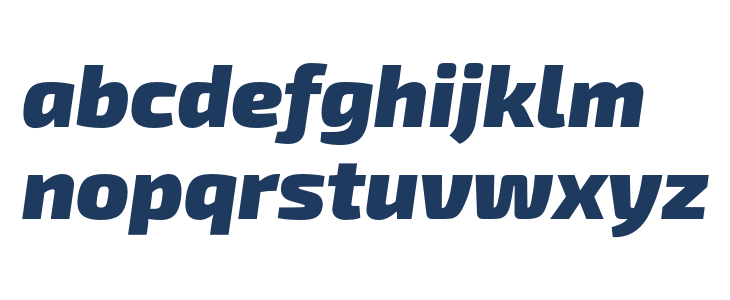 Exo 2 Black Italic Lowercase