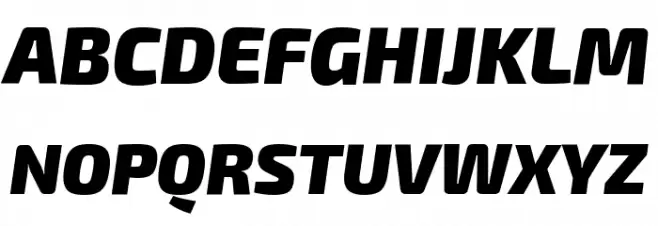 Exo 2 Black Italic Schriftart Groß
