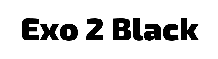 Exo 2 Black Font