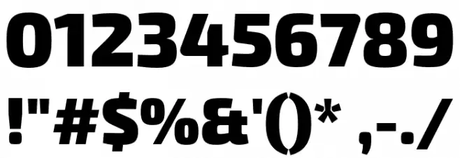 Exo 2 Black Font OTHER CHARS