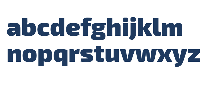 Exo 2 Black Lowercase