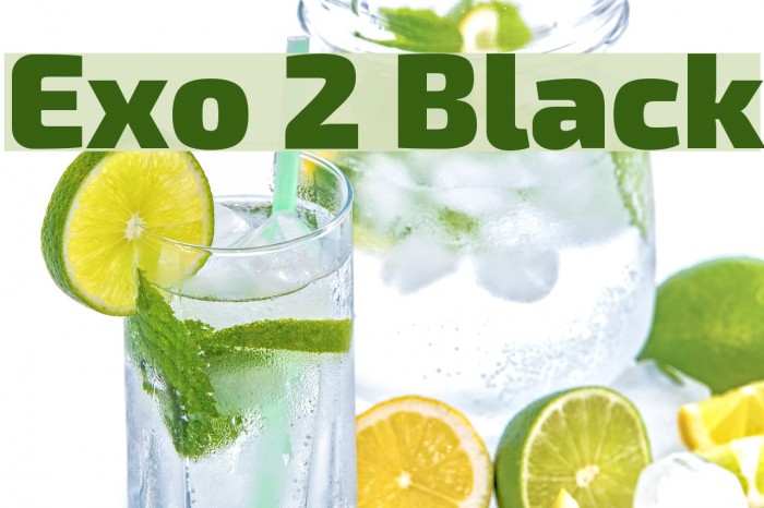 Exo 2 Black Font examples