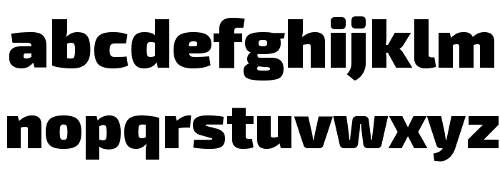 Exo 2 Black Font LOWERCASE