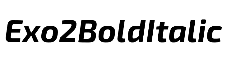 Exo 2 Bold Italic  Free Fonts Download