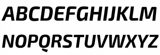 Exo 2 Bold Italic Шрифта ВЕРХНИЙ