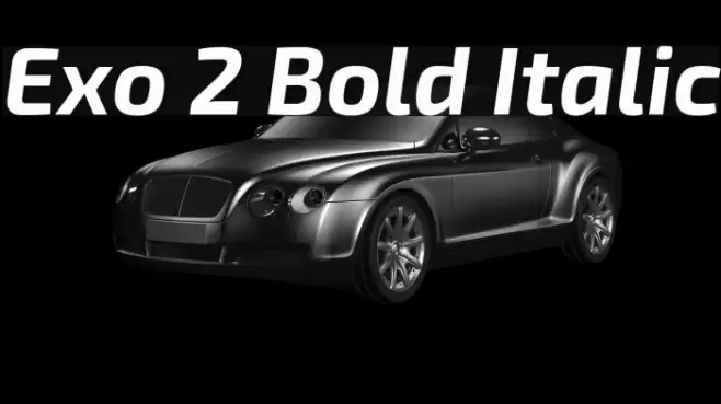 Exo 2 Bold Italic Font examples