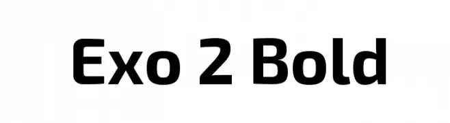Exo 2 Bold  नि: शुल्क फ़ॉन्ट्स डाउनलोड