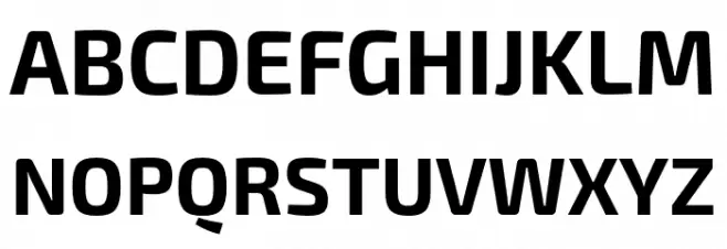 Exo 2 Bold フォント 大文字