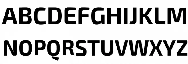 Exo 2 Bold Schriftart Groß