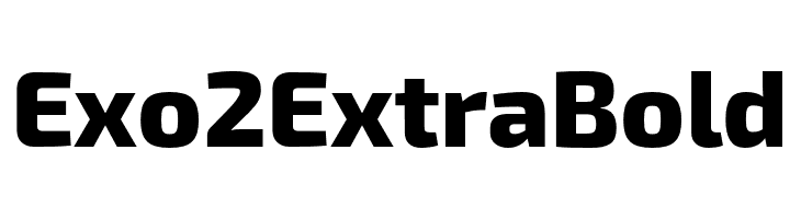 Exo 2 Extra Bold  font caratteri gratis