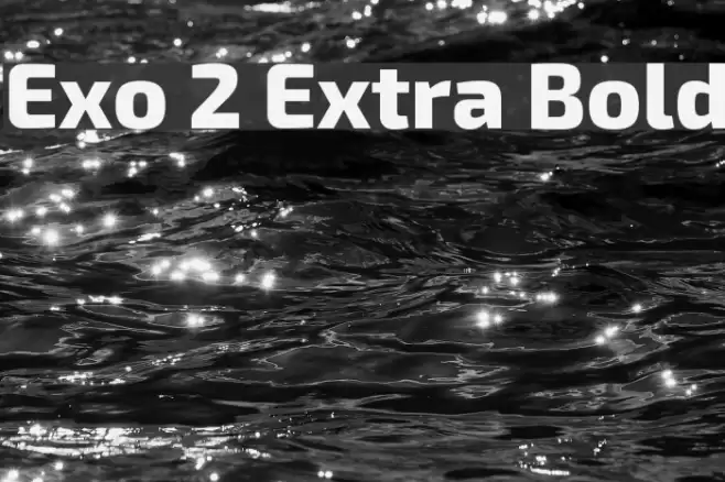 Exo 2 Extra Bold Font examples