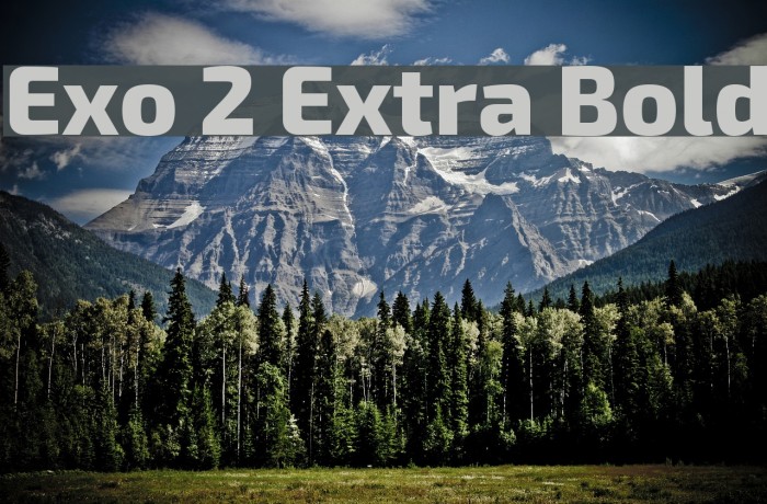 Exo 2 Extra Bold Font examples