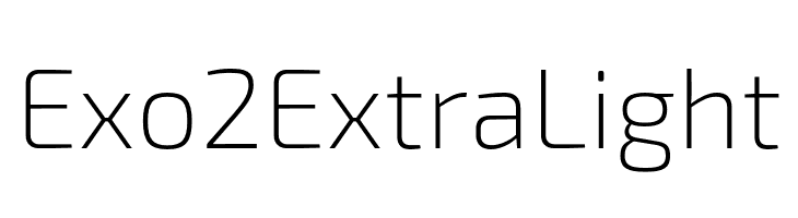 Exo 2 Extra Light  Descarca Fonturi Gratis