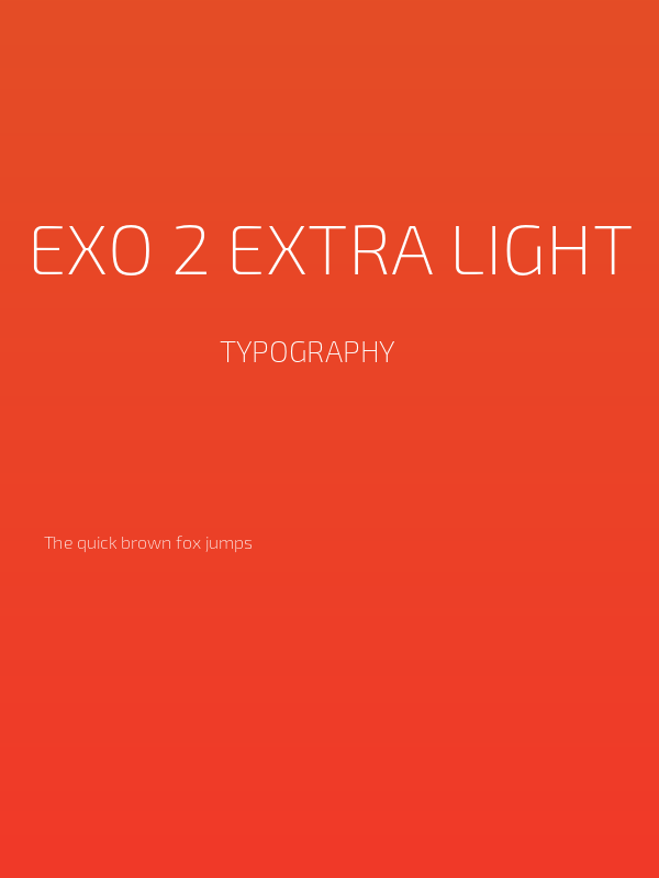 Exo 2 Extra Light Poster