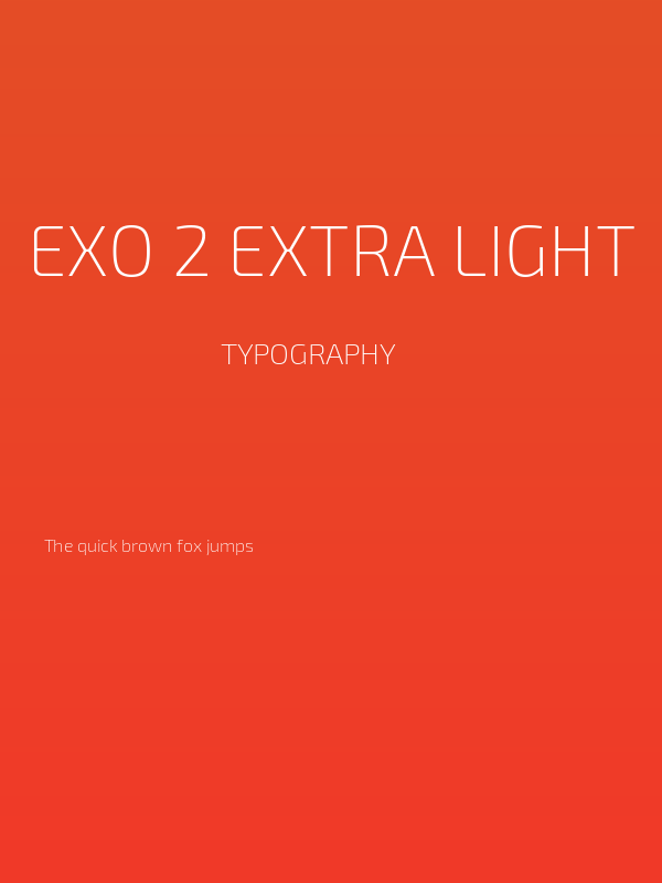 Exo 2 Extra Light Poster