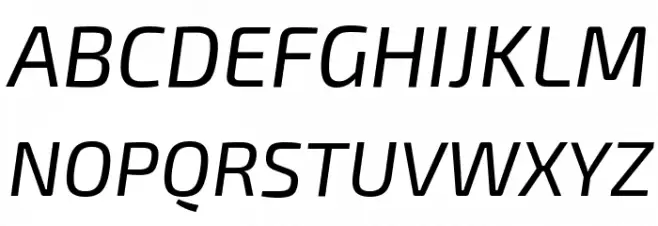 Exo 2 Italic Fuentes MAYÚSCULAS