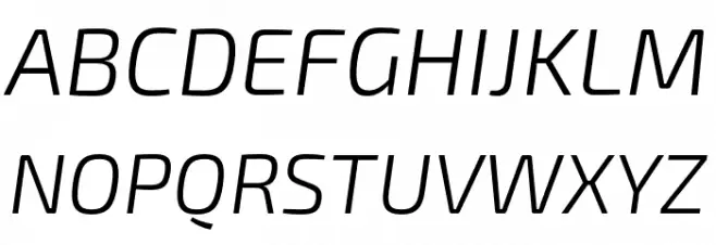 Exo 2 Light Italic Fuentes MAYÚSCULAS