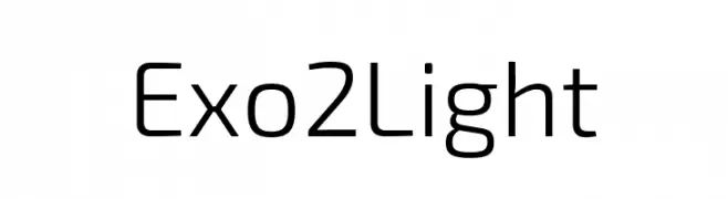 Exo 2 Light  Скачать бесплатные шрифты