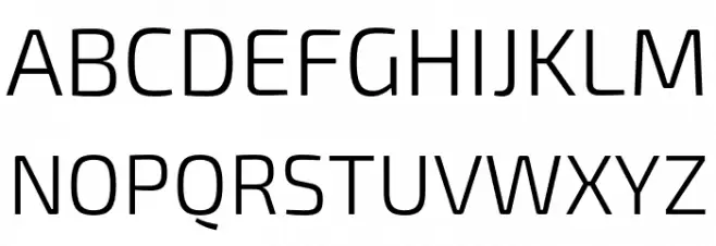 Exo 2 Light フォント 大文字