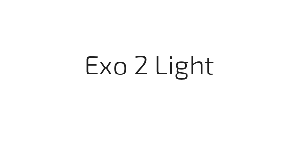 Exo 2 Light Logo