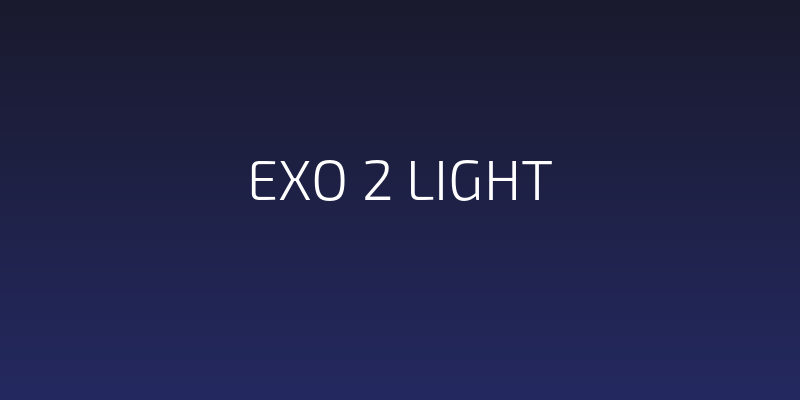 Exo 2 Light Social Header