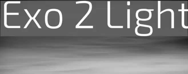 Exo 2 Light Font examples