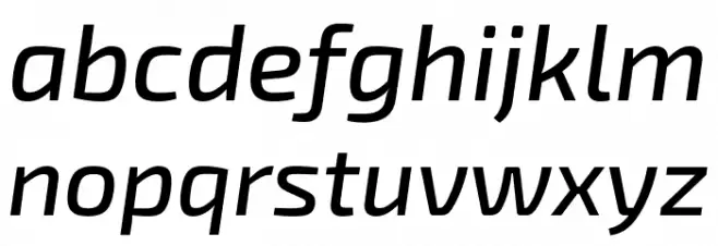 Exo 2 Medium Italic Font Litere mici