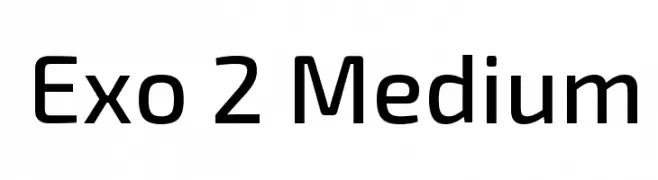 Exo 2 Medium  تنزيل الخطوط