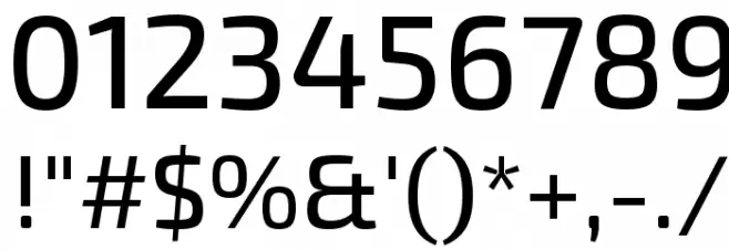 Exo 2 Medium Font OTHER CHARS