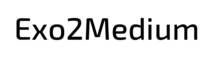 Exo 2 Medium  font caratteri gratis
