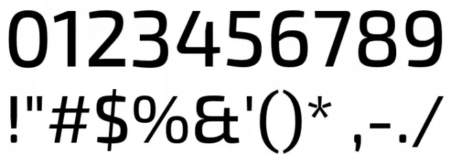 Exo 2 Medium Font OTHER CHARS