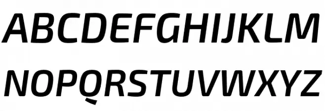 Exo 2 Semi Bold Italic Fuentes MAYÚSCULAS