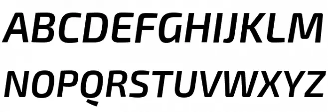 Exo 2 Semi Bold Italic Fonte MAIÚSCULAS