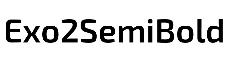 Exo 2 Semi Bold  font caratteri gratis