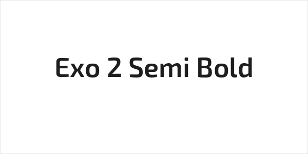 Exo 2 Semi Bold Logo