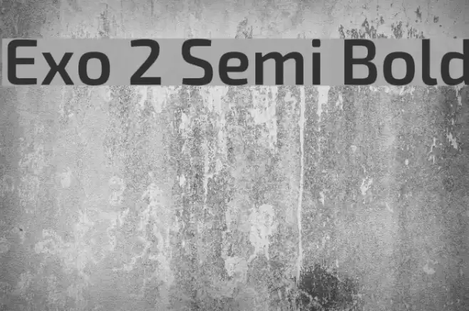 Exo 2 Semi Bold Font examples