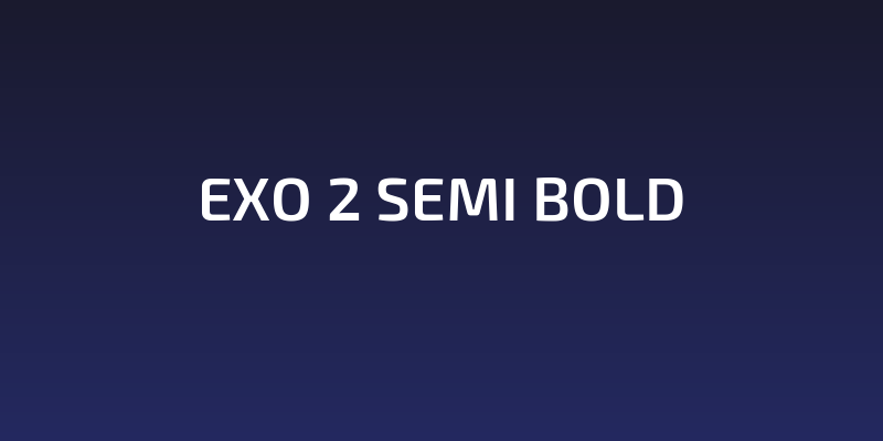 Exo 2 Semi Bold Social Header