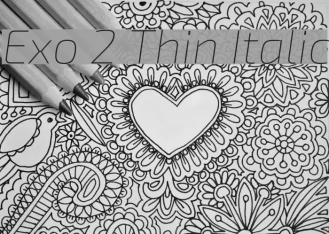 Exo 2 Thin Italic  examples