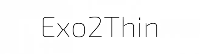 Exo 2 Thin  免费字体下载
