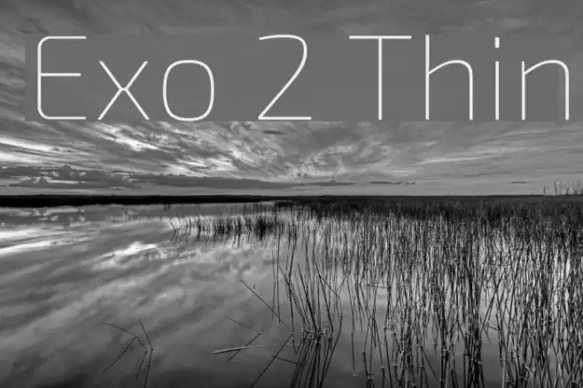 Exo 2 Thin Font examples