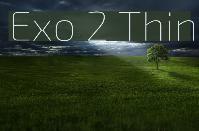 Exo 2 Thin Font examples