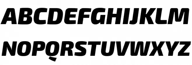 Exo 2.0 Black Italic خط أحرف كبيرة