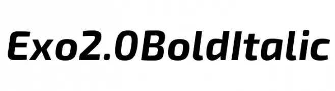 Exo 2.0 Bold Italic  baixar fontes gratis