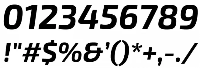 Exo 2.0 Bold Italic Font OTHER CHARS