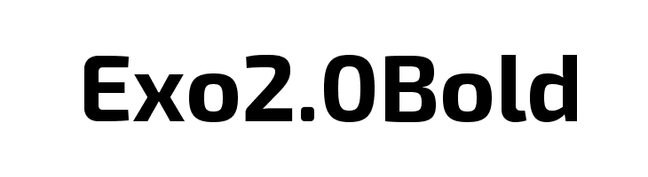 Exo 2.0 Bold  لخطوط تنزيل