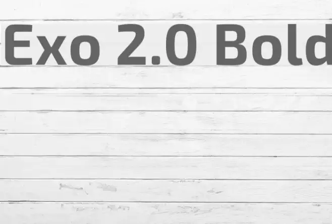 Exo 2.0 Bold Example 1